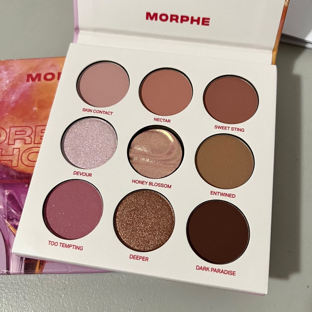 Morphe Hot Honey Artistry Palette 9-Pan Eyeshadow Warm Neutrals Pink Bronze NEW